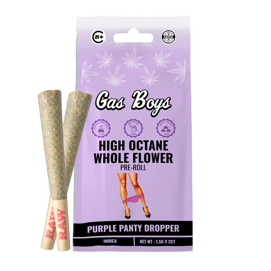 PURPLE PANTY DROPPER WHOLE FLOWER PRE-ROLL 1.5Gx2